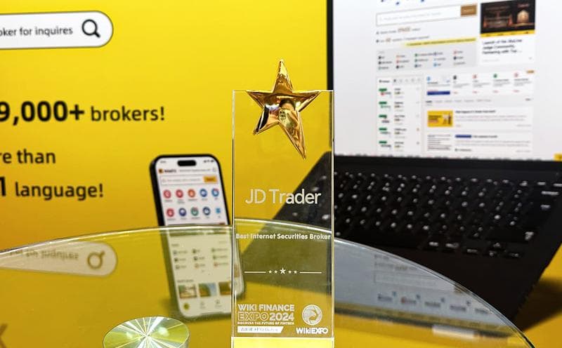 JD Trader Wins 'Best Internet Securities Broker' Award at Dubai Wiki Financial Expo