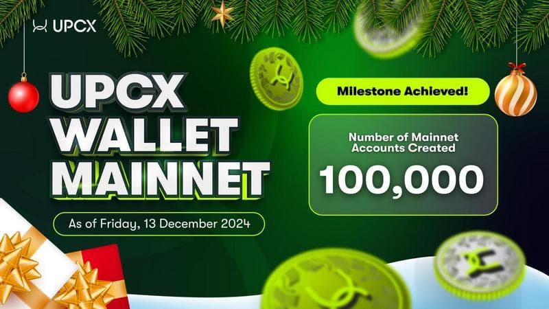 UPCX Wallet Surpasses 100,000 Users, Signaling Growing Adoption of Blockchain-Based Payment Solutions
