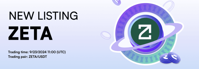 ZetaChain's ZETA Token Debuts on CoinW Exchange, Advancing Cross-Chain Interoperability