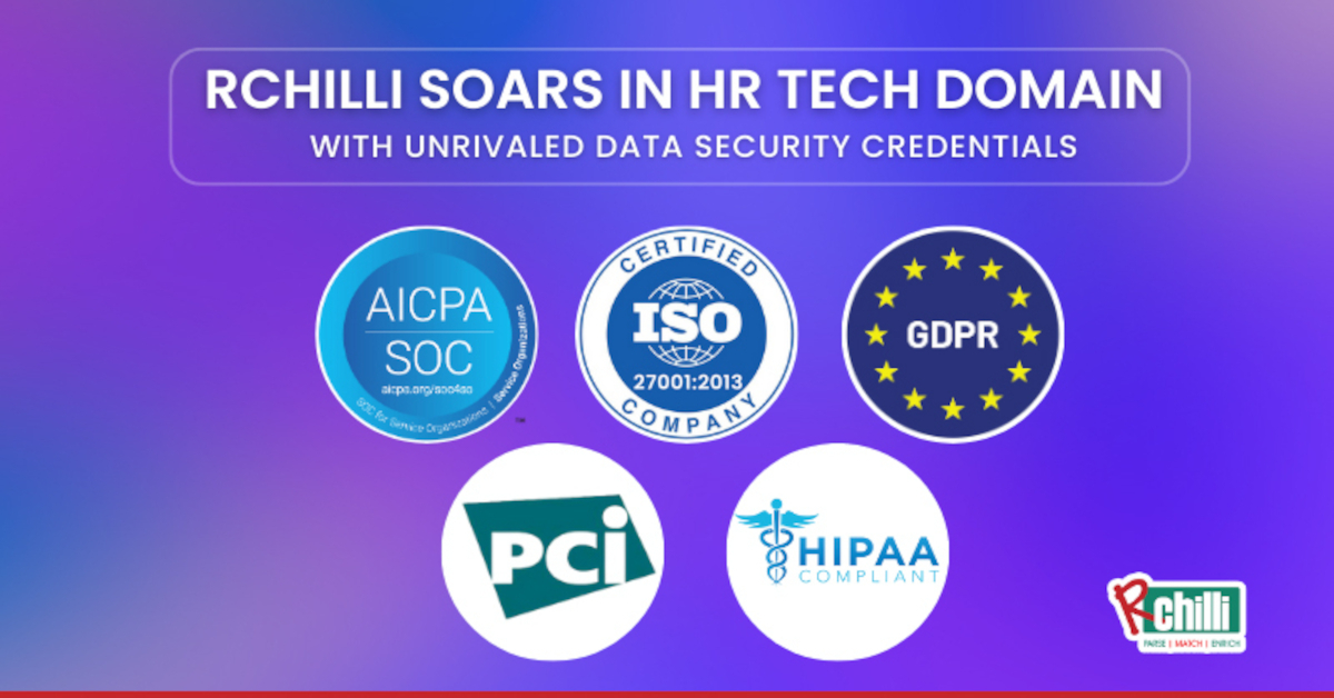 banner image for: RChilli se destaca en el ámbito de la tecnología de recursos humanos con credenciales de seguridad de datos sin igual.