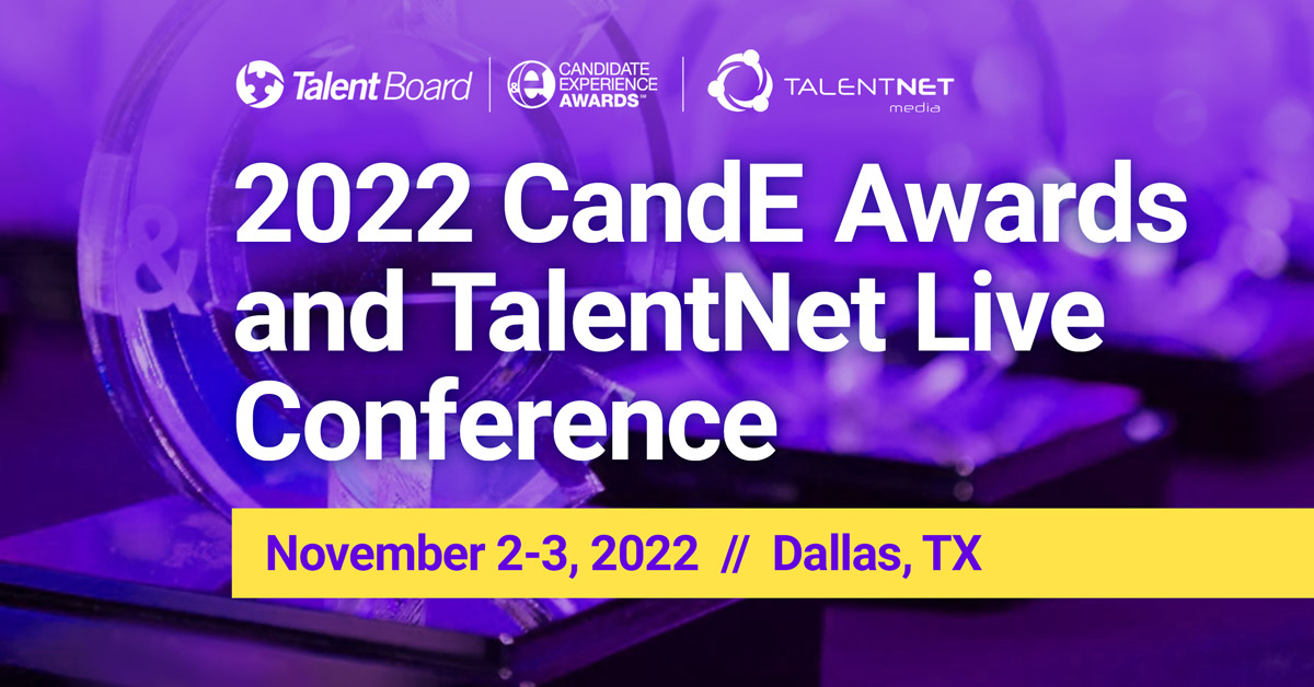 banner image for: Le Talent Board annonce un accès virtuel aux sessions principales de la scène lors de la conférence 2022 des CandE Awards & TalentNet Live.