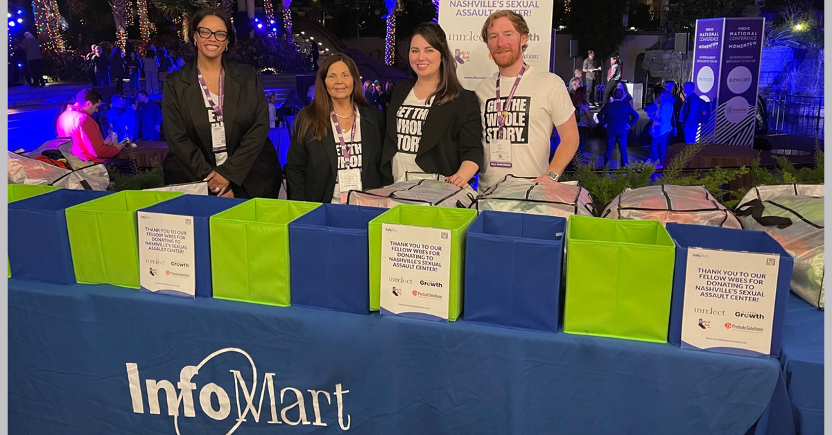 banner image for: InfoMart lance son engagement envers la promesse de 1% avec des dons au Centre d'agression sexuelle de Nashville.