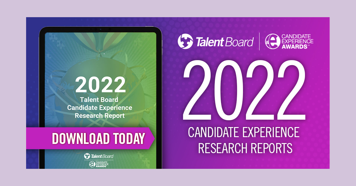banner image for: Le Talent Board publie le rapport de recherche sur les normes de l'expérience des candidats pour l'année 2022.