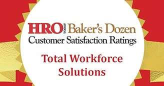 banner image for: HRO Today Announces Total Workforce Solutions Baker’s Dozen Customer Satisfaction Ratings™