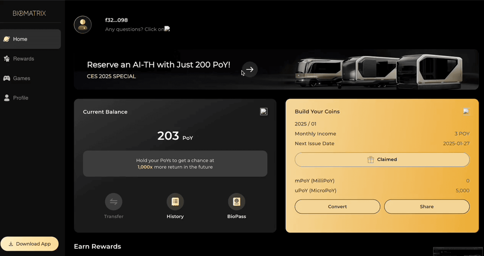 BioMatrix PoY AI Token Enables Cryptocurrency Pre-Orders for AI Transformer Homes at CES 2025