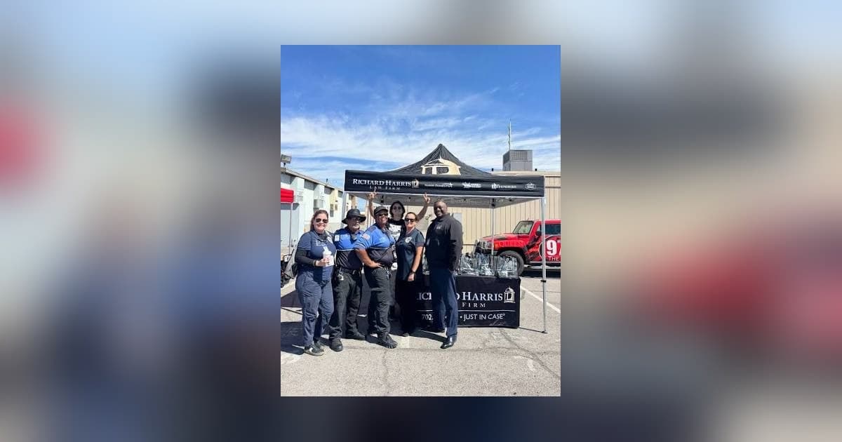 Richard Harris Law Firm and CCSD Honor Bus Drivers at Russell Bus Yard Event