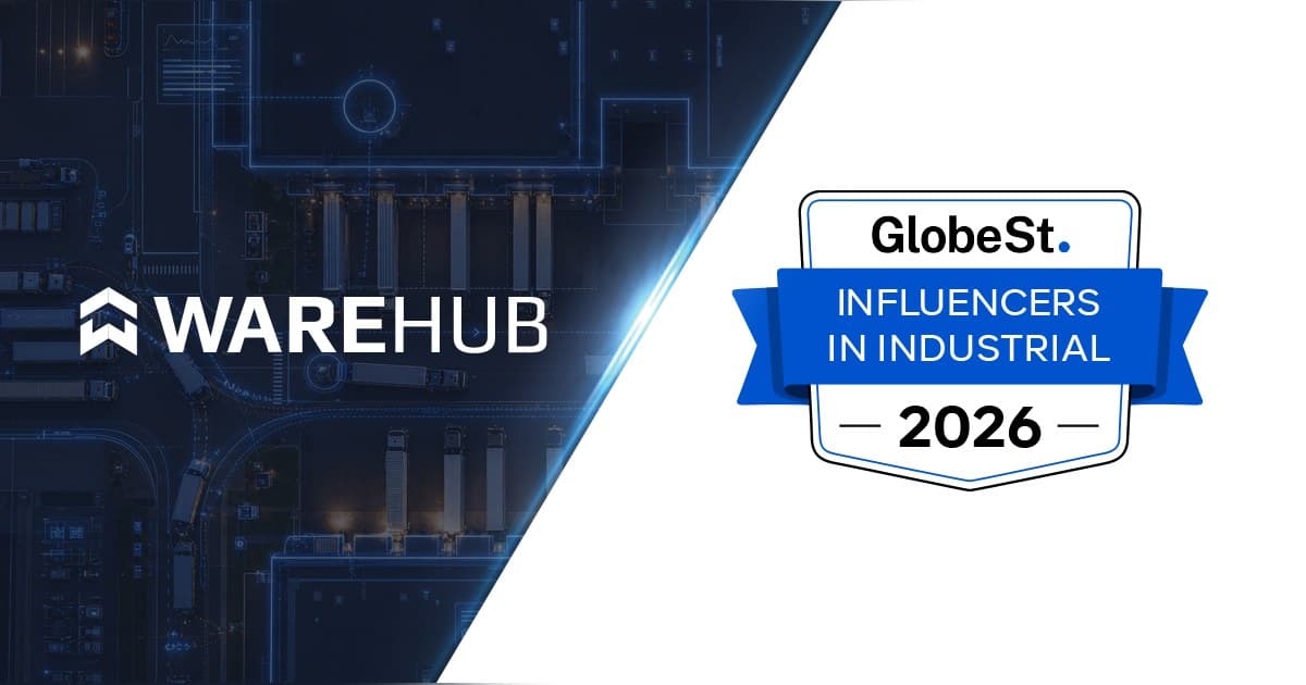 Warehub Named GlobeSt.com 2026 Influencer in Industrial Real Estate