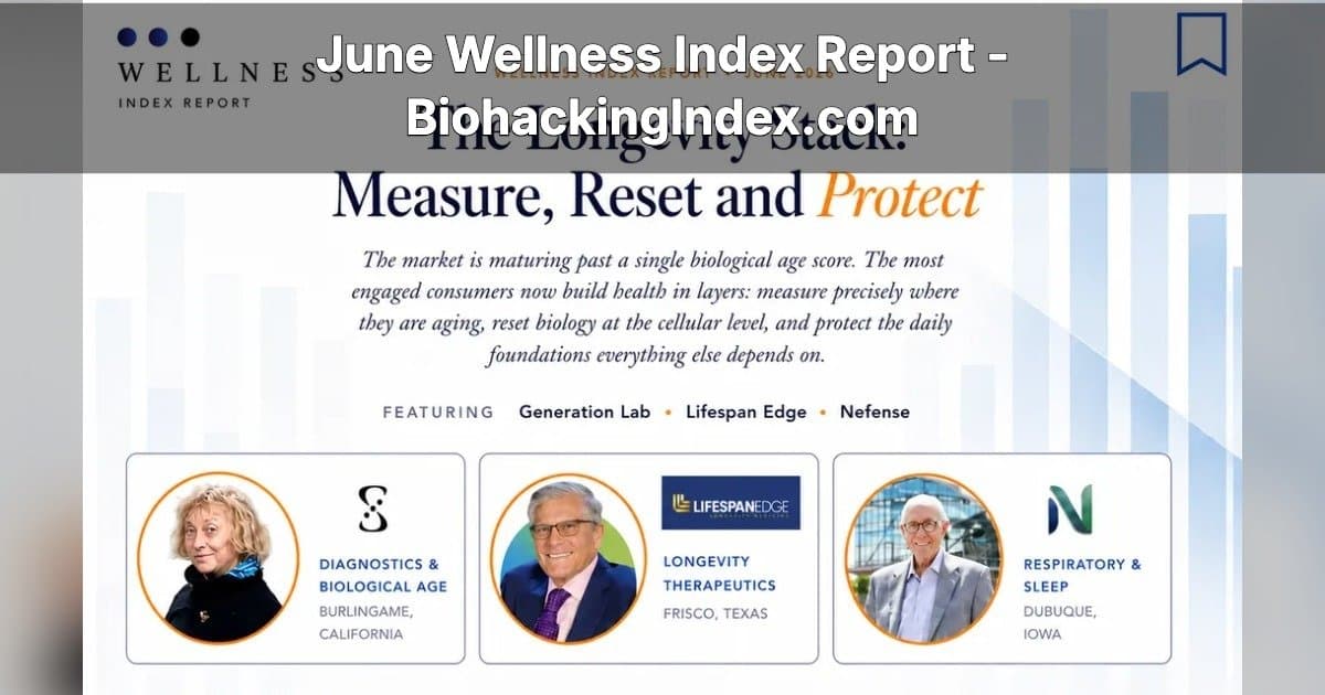 Wellness Index Report Reveals Consumer Shift from Longevity Metrics to Quality of Life