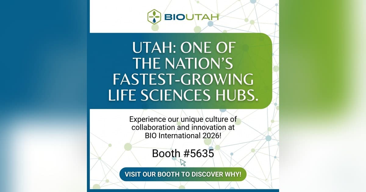 Utah Life Sciences Industry Showcased at BIO International Convention Pavilion