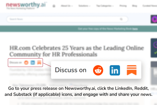 Engage with your press release