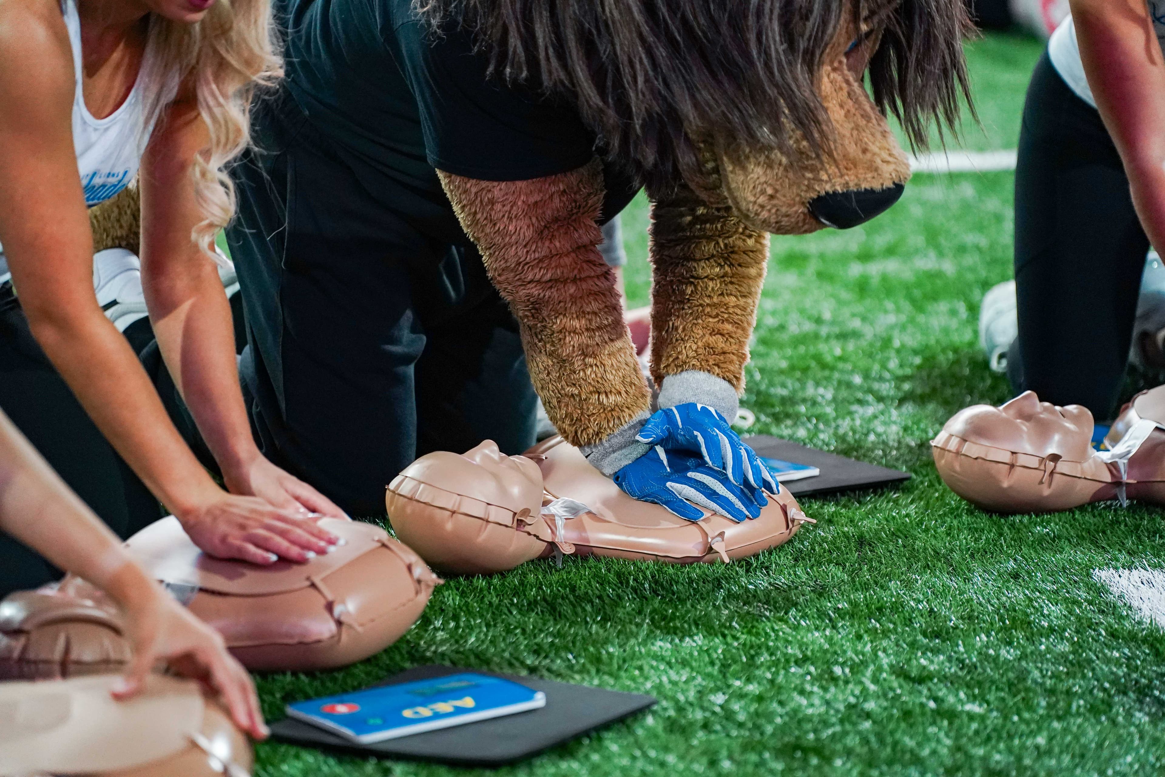 Detroit Lions and American Heart Association Train Hundreds in Life-Saving CPR at Ford Field