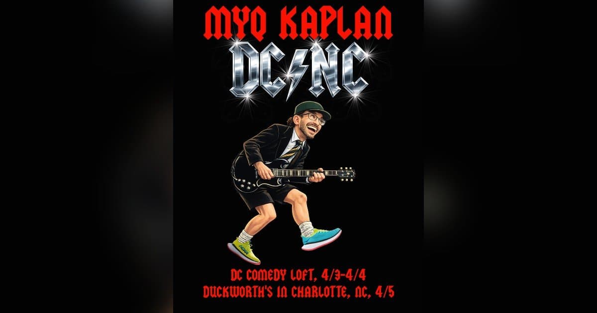 banner image for: Myq Kaplan Headlines DC Comedy Loft April 3–4, Then Brings His Stand-Up to Charlotte April 5