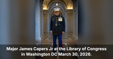 Medal of Honor Designee Major James Capers Jr. Inducts Oral History into Library of Congress Veteran