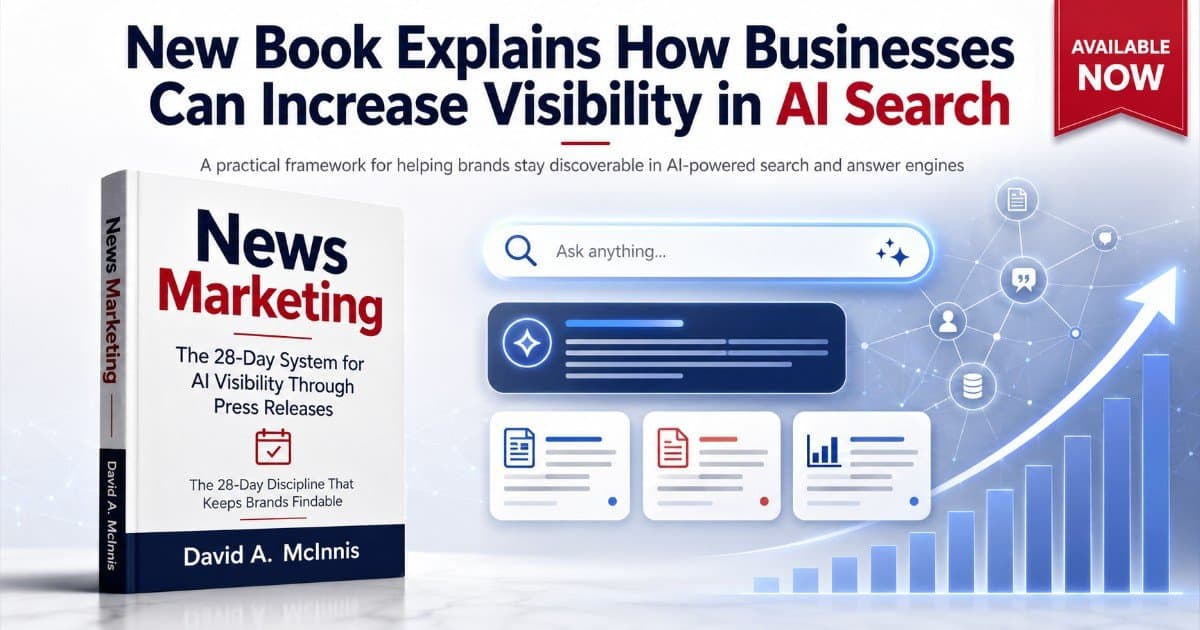 New Book Offers 28-Day System for AI Visibility Through Press Releases