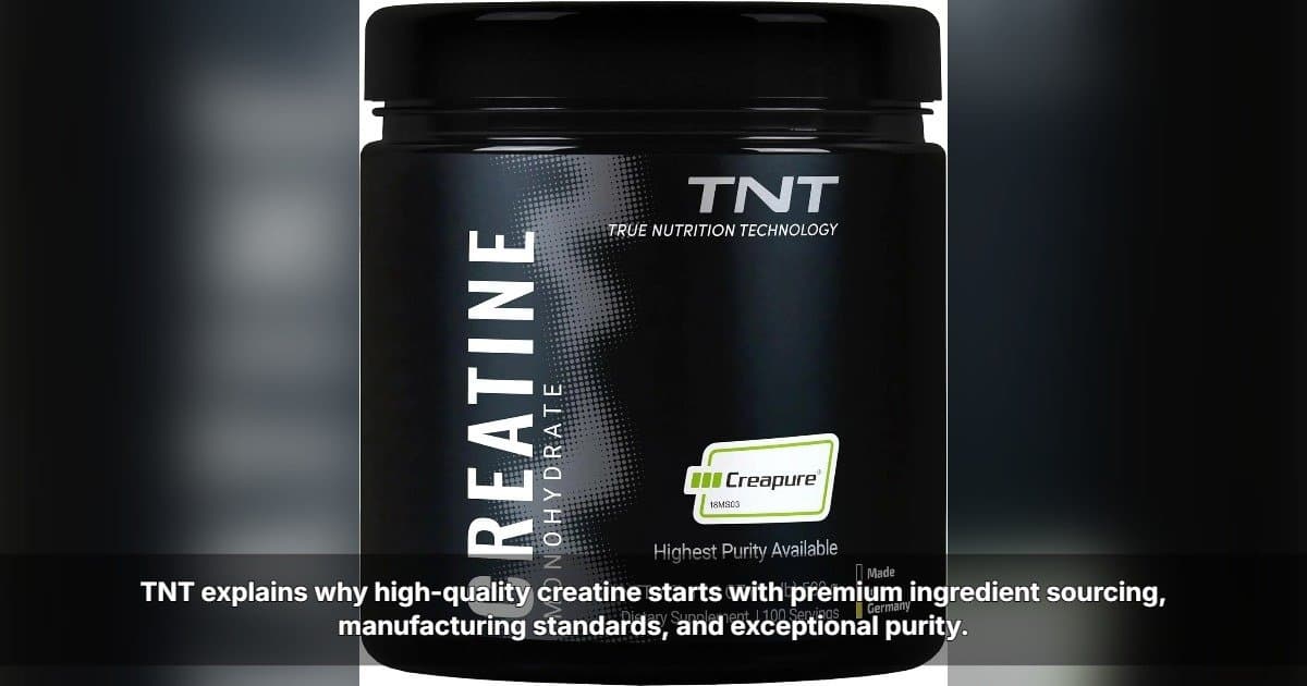 TNT Highlights Quality Standards in Creatine Manufacturing