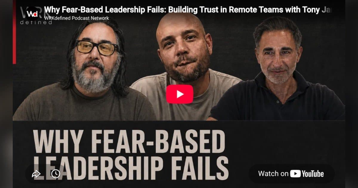 Fear-Based Leadership Is Quietly Sinking Companies, Says Oyster Founder Tony Jamous