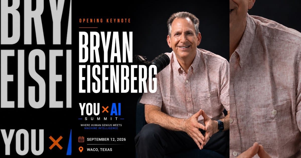 Bryan Eisenberg to Keynote YOU x AI Summit, Emphasizing Human Connection in AI Era