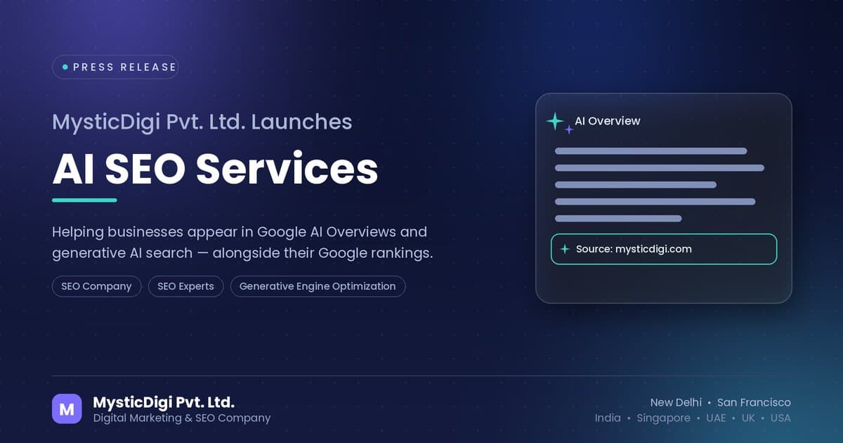MysticDigi Launches AI SEO Practice to Optimize for Generative Search