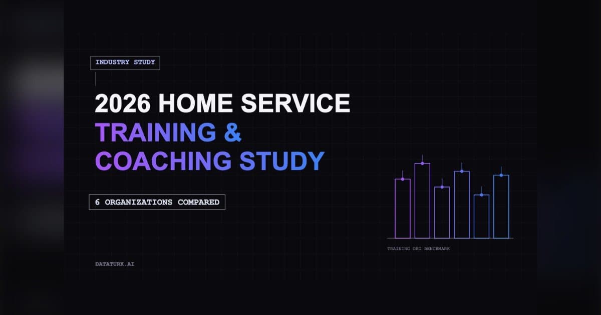 DataTurk.ai Study Ranks Home Service Training Providers by Specific Business Needs