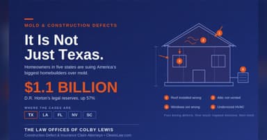 Homeowners Nationwide Sue Builders Over Mold Issues