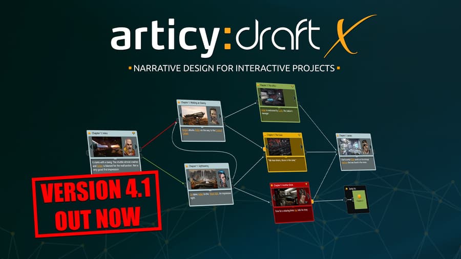 articy:draft X 4.1 Update Enhances Narrative Design Tools for Game Developers
