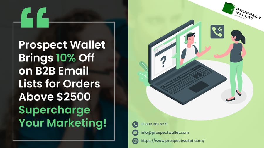 Prospect Wallet Offers 10% Discount on B2B Email Lists, Enhancing Marketing Opportunities