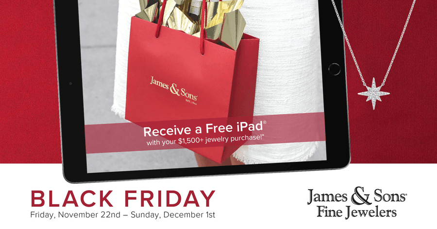 James & Sons Fine Jewelers Launches Black Friday Event with Complimentary iPad Offer